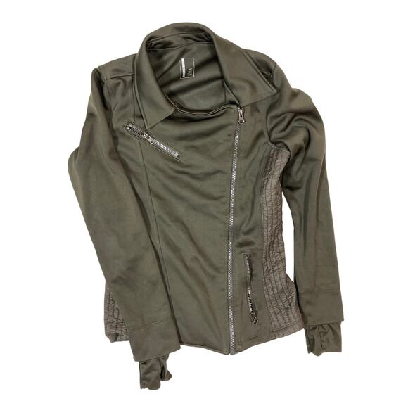 Mondetta Jackets & Blazers - Mondetta Jacket W/ Thumholes Womens Small Grey Side Zipe Biker